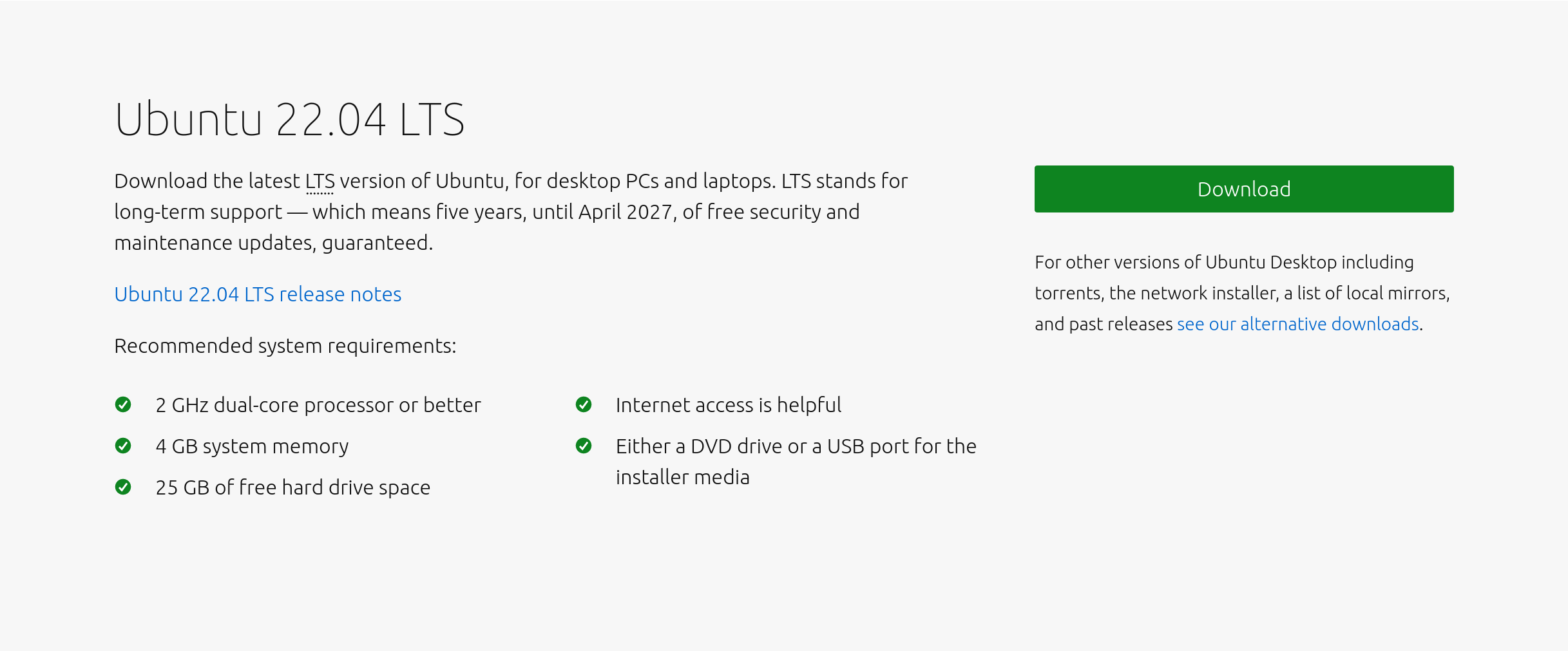 Screenshot for Download Ubuntu Desktop