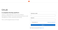 Gitlab Sign in