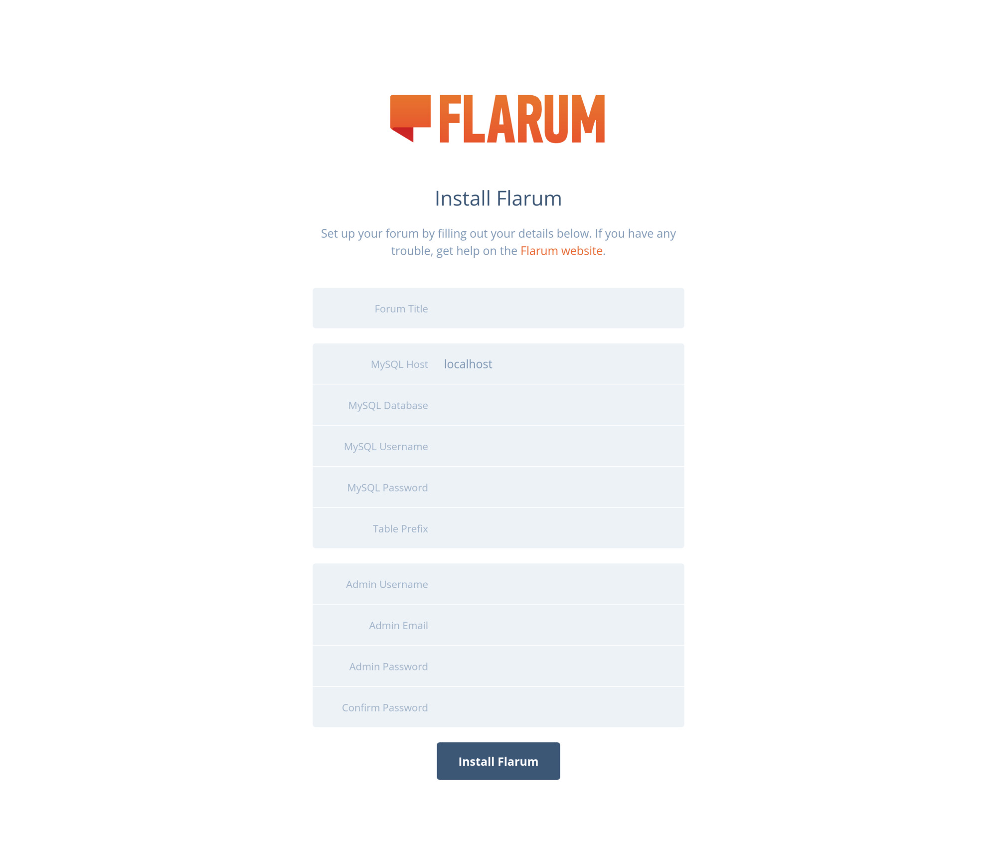 Install-Flarum