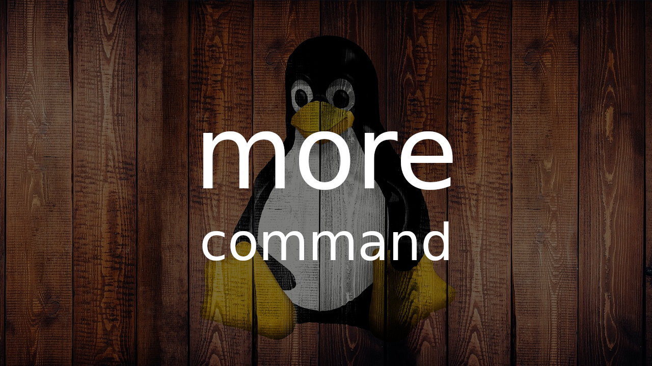 Linux more 命令用法