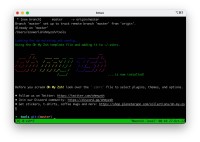 zsh welcome message